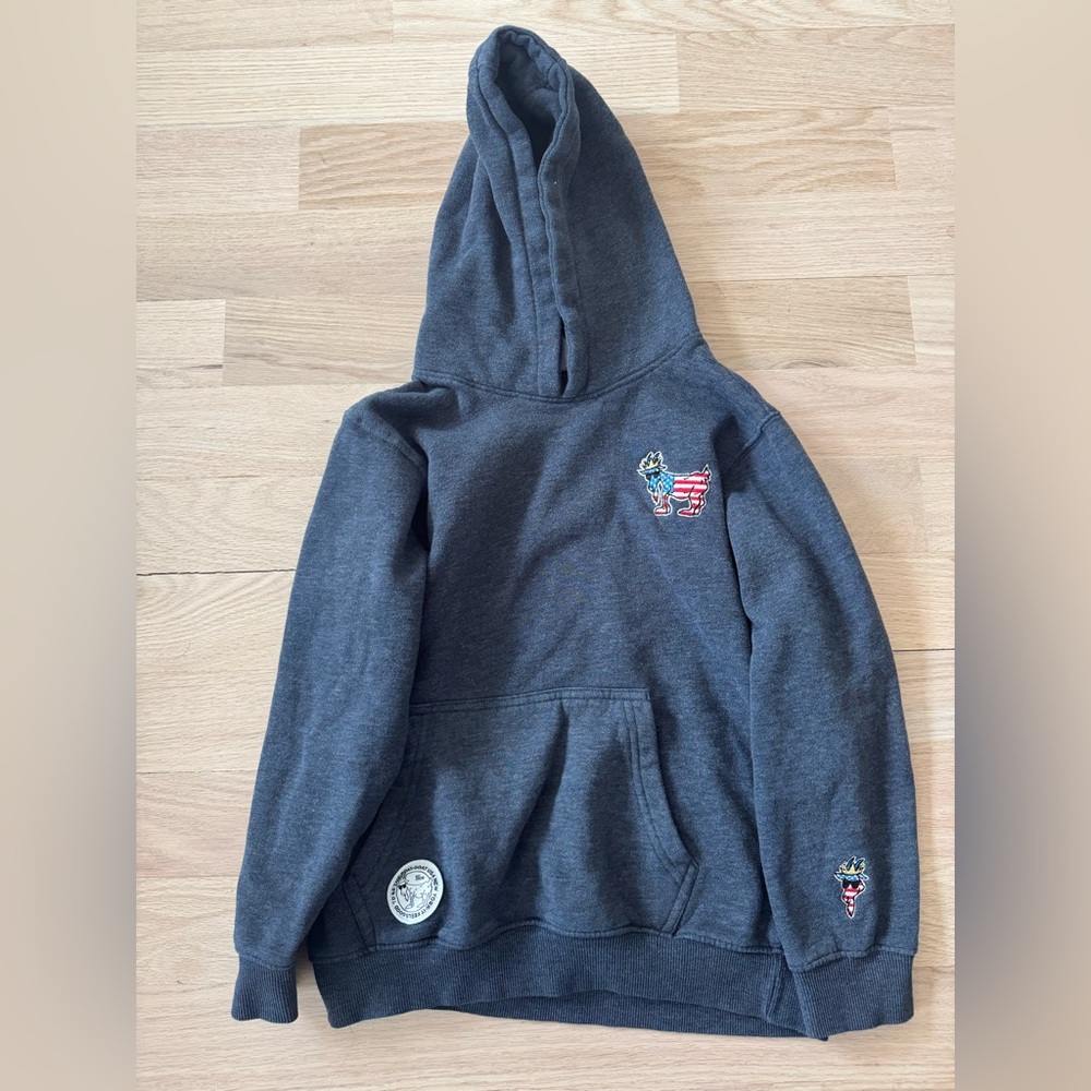 GOAT USA Dark Gray OG Hooded Sweatshirt Youth XL